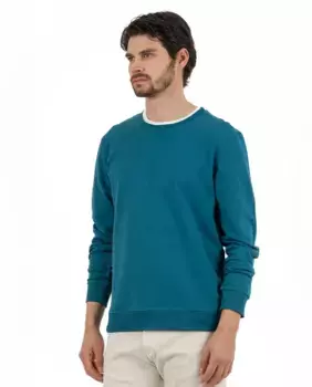 Мужская хлопковая толстовка с круглым вырезом Makarthy, синий