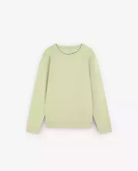 Мужская хлопковая толстовка с отделкой в рубчик Scalpers, светло-зеленый