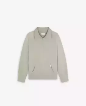 Мужская хлопковая толстовка с воротником на молнии Scalpers, цвет Kaki