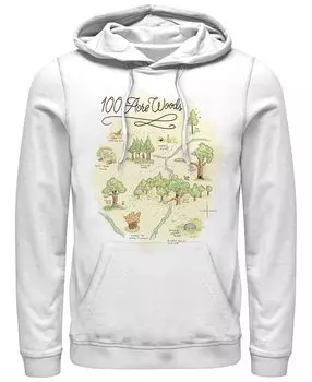 Мужская худи 100 acre map с длинным рукавом Fifth Sun, белый