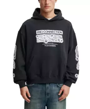 Мужская худи Box Fit COTTON ON, черный