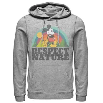 Мужская худи Disney's Mickey Mouse Respect Nature Rainbow Licensed Character