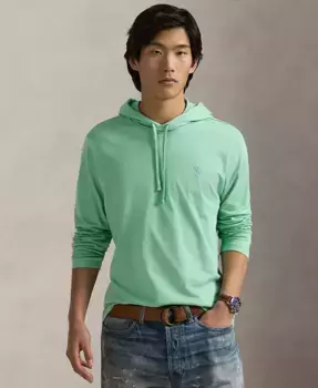 Мужская худи-футболка из джерси Polo Ralph Lauren, зеленый