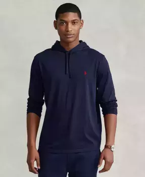 Мужская худи-футболка из джерси Polo Ralph Lauren, серый