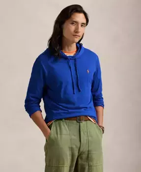 Мужская худи-футболка из джерси Polo Ralph Lauren, синий
