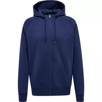 Мужская худи Hmlred Heavy на молнии для мультиспорта HUMMEL, цвет blau