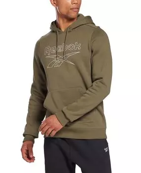 Мужская худи identity regular fit с камуфляжным принтом и логотипом Reebok, мульти