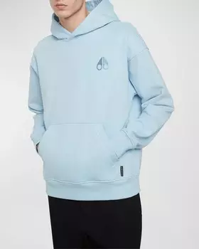 Мужская худи из сержа Moose Knuckles, цвет Sky