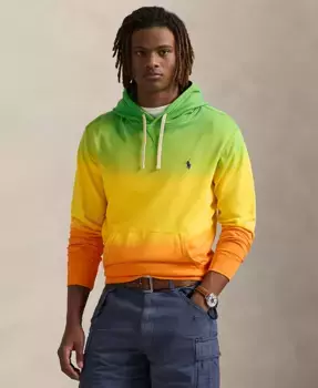 Мужская худи из спа-махры с эффектом омбре Polo Ralph Lauren, мультиколор