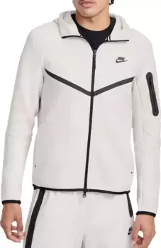 Мужская худи из технического флиса с молнией во всю длину Nike Windrunner, цвет Lt Orewood Brn
