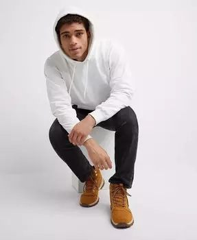 Мужская худи из тяжелого флиса Ultimate Hanes, белый