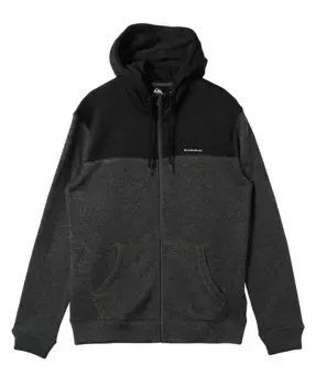 Мужская худи Keller Block Zip с длинным рукавом на молнии Quiksilver, зеленый