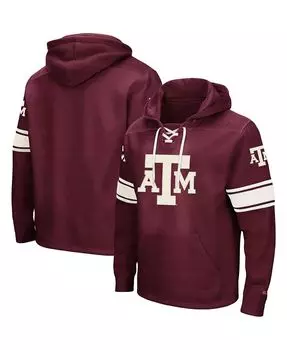 Мужская худи maroon texas a&m aggies 2.0 со шнуровкой и логотипом Colosseum