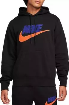 Мужская худи Nike Club из синели с начесом из флиса Futura, черный