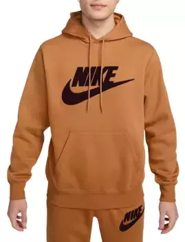 Мужская худи Nike Club из синели с начесом из флиса Futura, цвет Flax