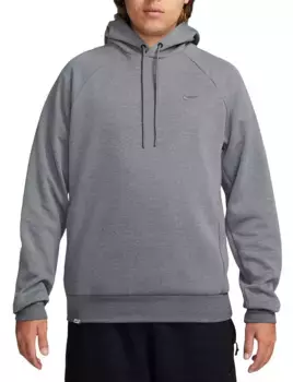 Мужская худи Nike Dri-FIT из основного флиса с УФ-защитой, цвет Cool Grey