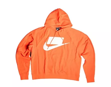 Мужская худи Nike Sportswear French Terry Block Logo PO, оранжевый