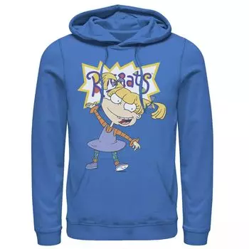 Мужская худи Rugrats Angelica с простым портретным рисунком Nickelodeon