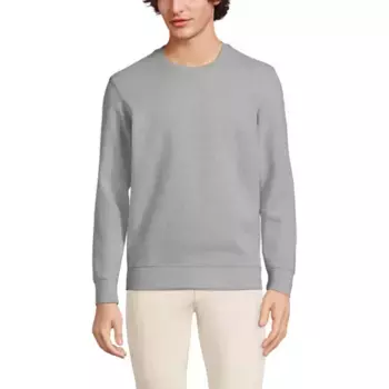 Мужская худи с длинным рукавом Serious Sweats Lands' End, серый