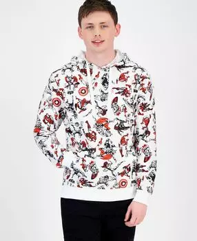 Мужская худи с длинными рукавами marvel Hybrid, белый