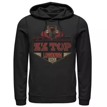 Мужская худи с графическим логотипом ZZ Top Lowdown Hot Rod Licensed Character