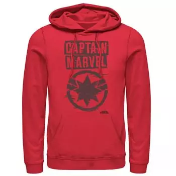 Мужская худи с графическим рисунком и логотипом Marvel Captain Marvel