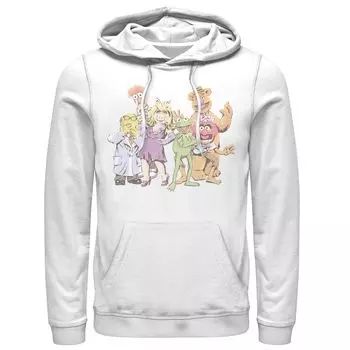 Мужская худи с иллюстрацией «Маппеты Диснея» Group Shot Licensed Character