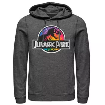 Мужская худи с классическим логотипом в стиле Парк Юрского периода Tie Dye Licensed Character