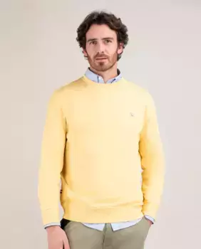 Мужская худи с круглым воротом Garment Dyed El Ganso, желтый