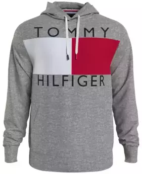 Мужская худи с кулиской Big & Tall Quinn Tommy Hilfiger, серый
