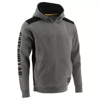 Мужская худи с логотипом CAT, серый