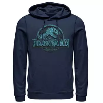 Мужская худи с логотипом Two Lost In The Deep Jurassic World, синий