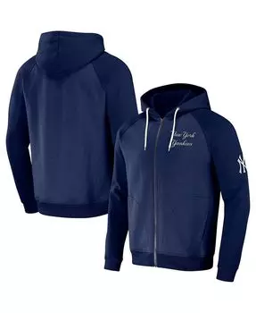 Мужская худи с молнией во всю длину реглан из коллекции Navy New York Yankees Darius Rucker Collection Fanatics