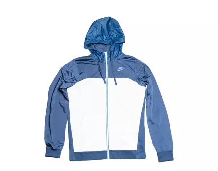 Мужская худи с молнией во всю длину Nike Sportswear из смешанного флиса, синий