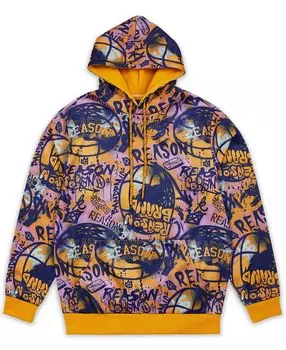 Мужская худи с принтом граффити Reason, коричневый
