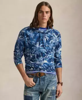 Мужская худи с тропическим принтом из джерси Polo Ralph Lauren, мультиколор