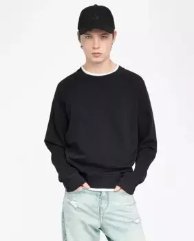 Мужская худи Uppy с длинными рукавами Zadig & Voltaire, черный