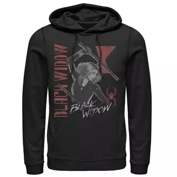 Мужская худи в стиле ретро Marvel Black Widow Licensed Character