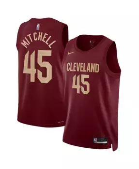 Мужская и женская баскетбольная майка Donovan Mitchell Cleveland Cavaliers Swingman Nike, красный