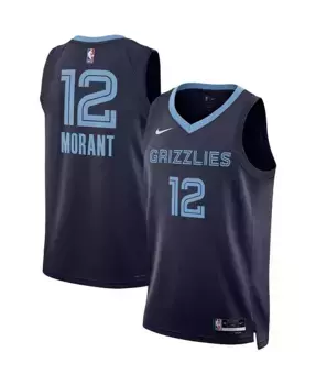 Мужская и женская баскетбольная майка Ja Morant Memphis Grizzlies Swingman Nike, синий