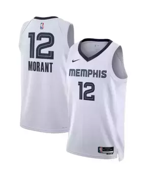 Мужская и женская баскетбольная майка Ja Morant Memphis Grizzlies Swingman Nike, белый