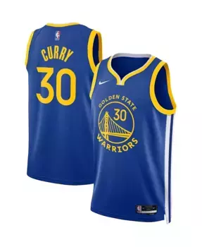 Мужская и женская баскетбольная майка Stephen Curry Golden State Warriors Swingman Nike, синий