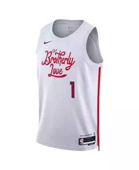 Мужская и женская белая майка Джеймса Хардена Philadelphia 76ers 2022/23 City Edition Swingman Nike