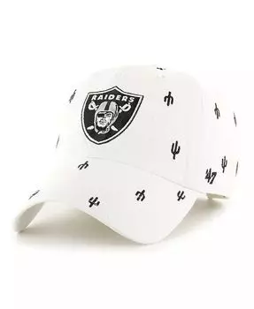 Мужская и женская белая регулируемая шапка Las Vegas Raiders Confetti Clean Up '47 Brand, белый