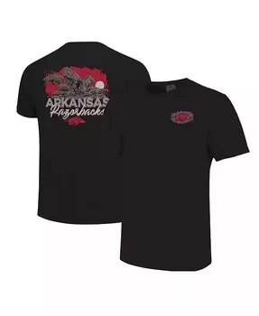 Мужская и женская черная футболка Arkansas Razorbacks Hyper Local Wild Band Image One, черный