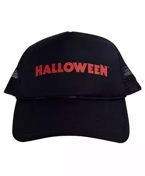 Мужская и женская черная кепка дальнобойщика с логотипом на Хэллоуин Contenders Clothing, черный