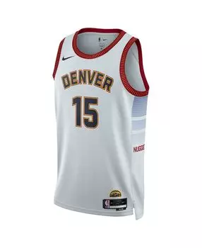 Мужская и женская джерси nikola jokic silver denver nuggets 2022/23 city edition swingman Nike, серебряный
