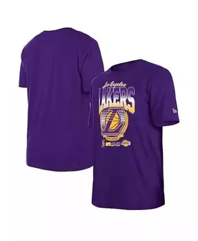 Мужская и женская фиолетовая футболка Los Angeles Lakers Summer Classics New Era, фиолетовый