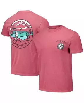 Мужская и женская футболка Crimson Alabama Crimson Tide Scenic Comfort Colors Image One, красный