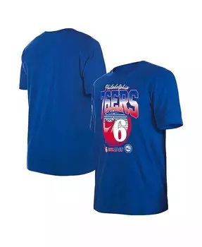 Мужская и женская футболка Royal Philadelphia 76ers Summer Classics New Era, синий